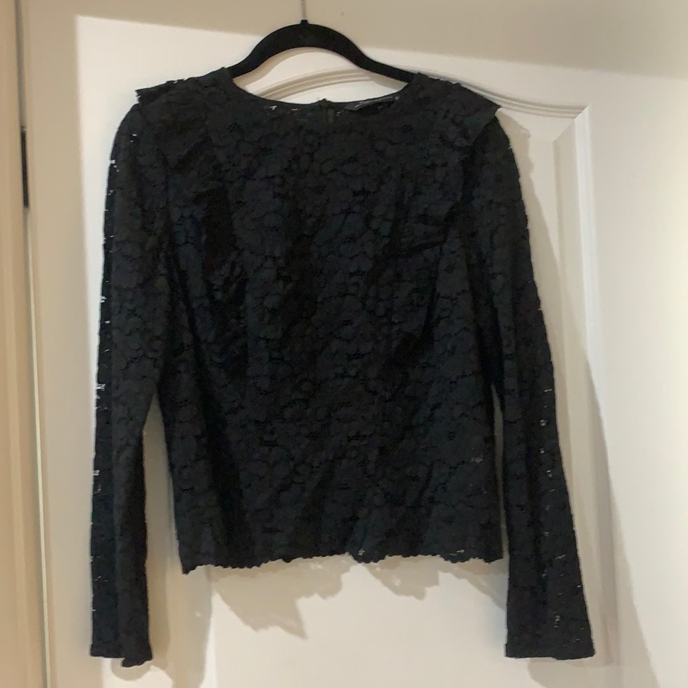 Black Lace Zara Shirt